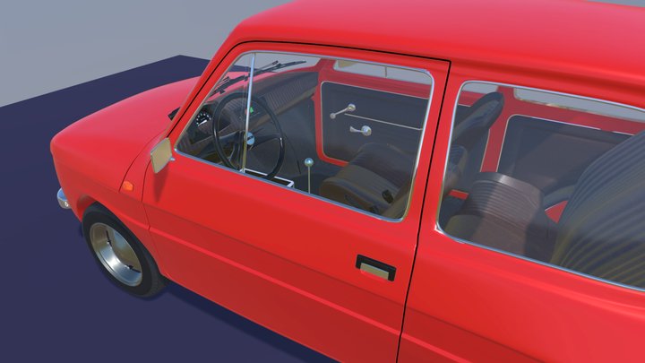 Fiat 126p, Maluch 3D Model