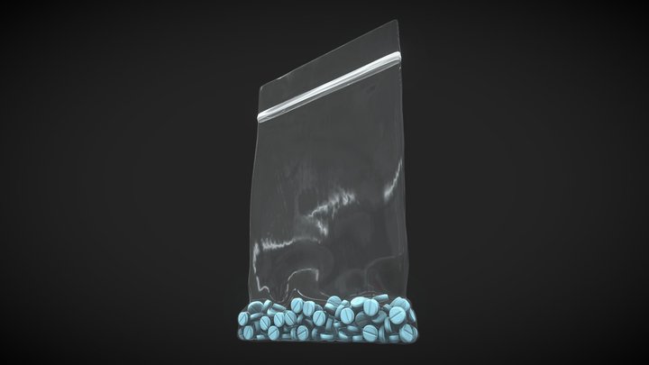 Micro Pellets Drug Bag 3D Model