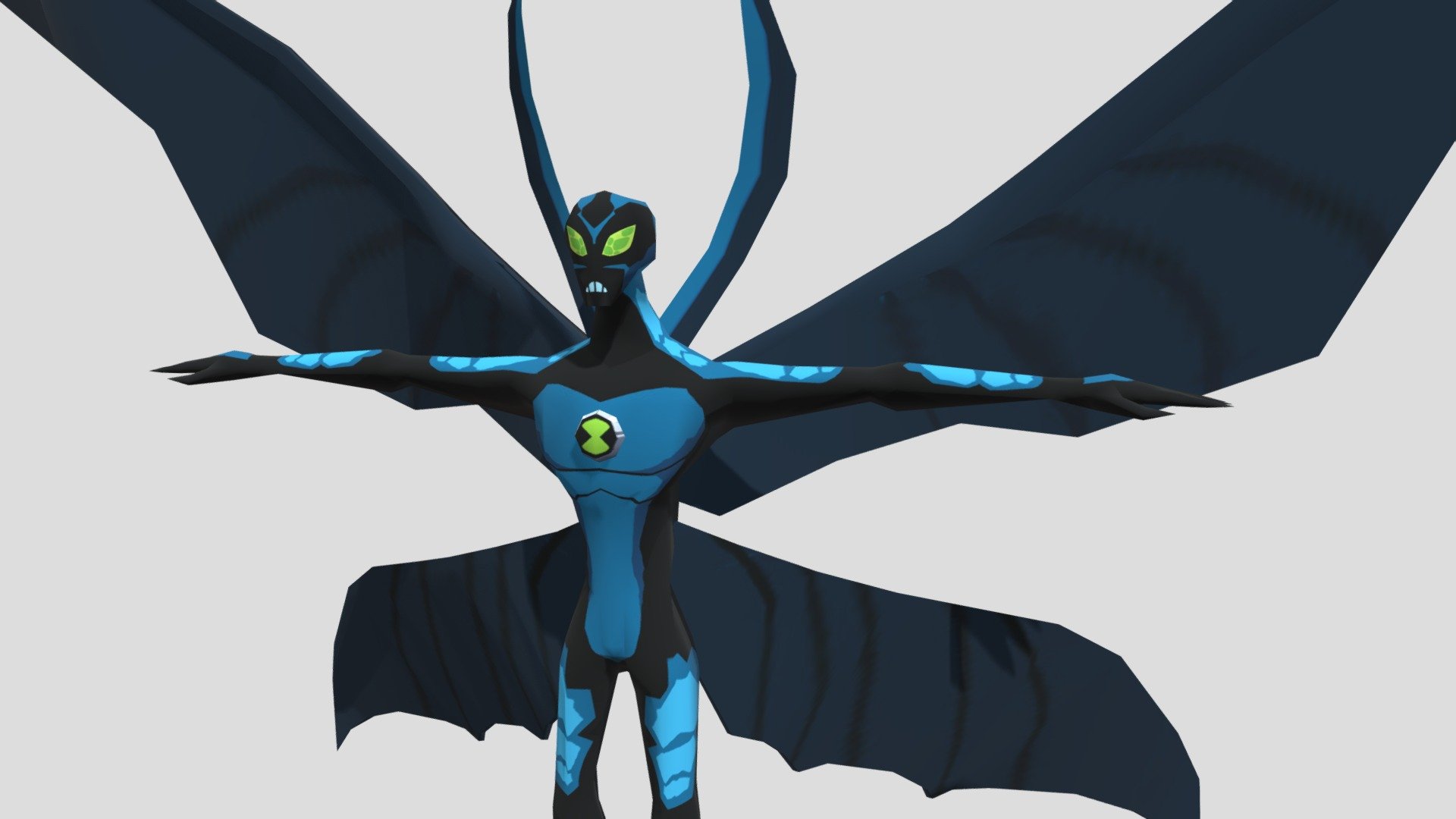 Ben 10 Xenodrome- Big Chill (Fan Model) - Download Free 3D model