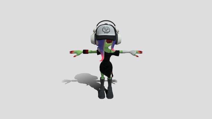 Nintendo Switch - Splatoon 3 - Acht 3D Model