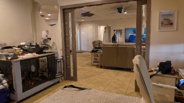 Interior Single Story Incomplete 3D Model