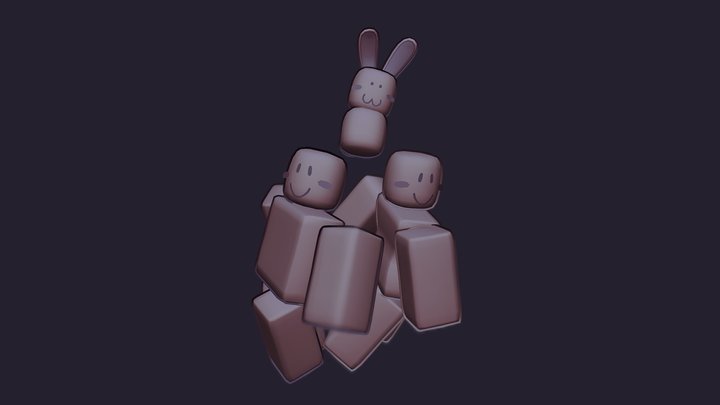 Stylized Roblox models 3D Model