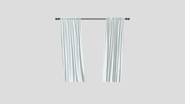 Curtains 3D Model