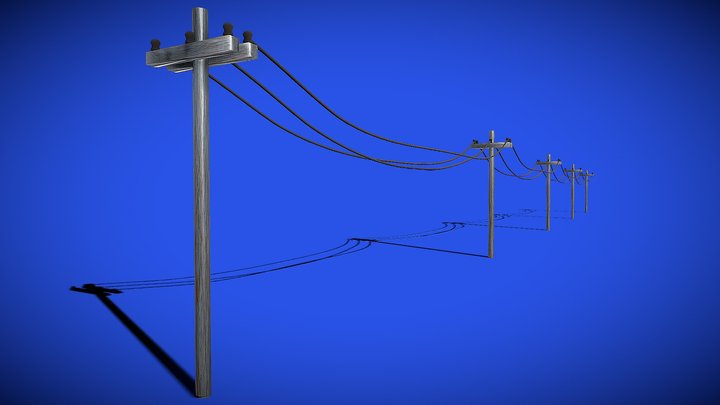 Electricity Pole 3D Model