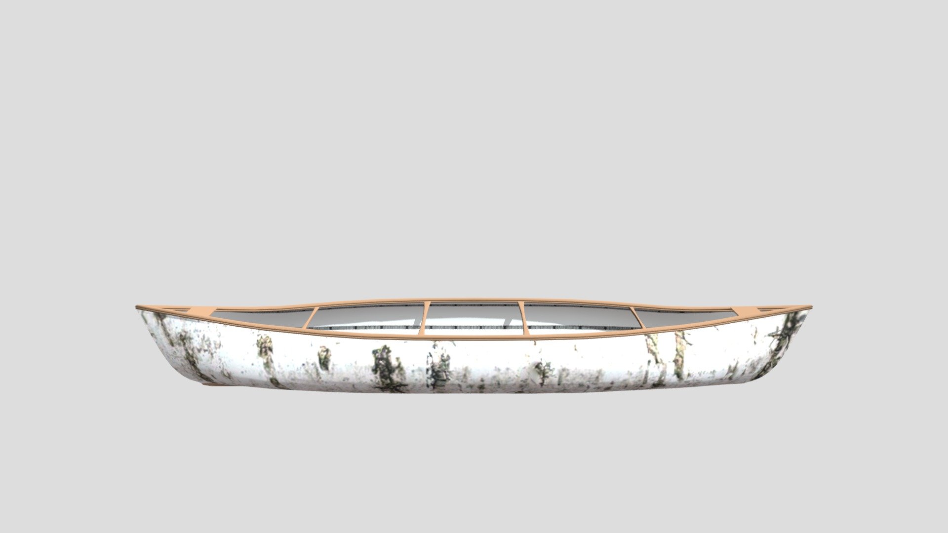 Birchbark Canoe Download Free 3D model by greengreens [a17e48a
