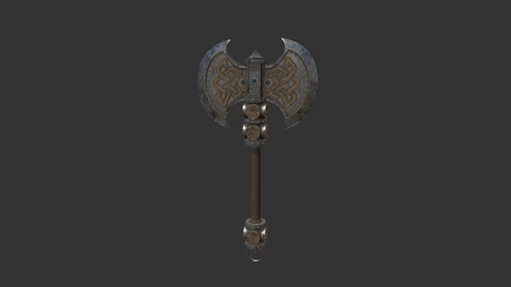 Dwarven Axe Test 3D Model