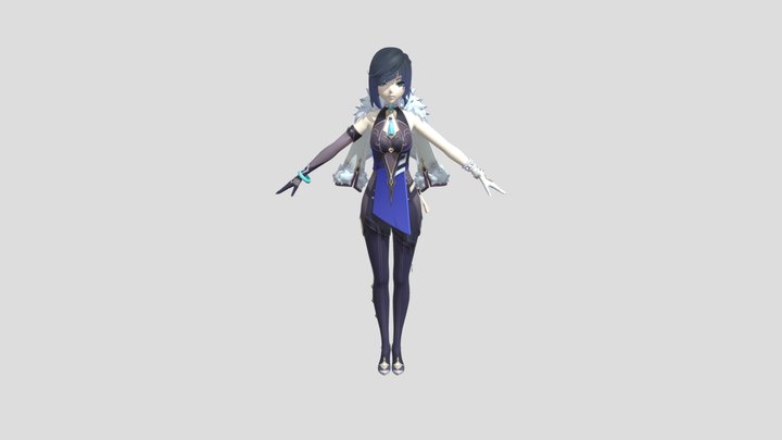 Yelan Genshin Impact – Gratis 3D-model STL