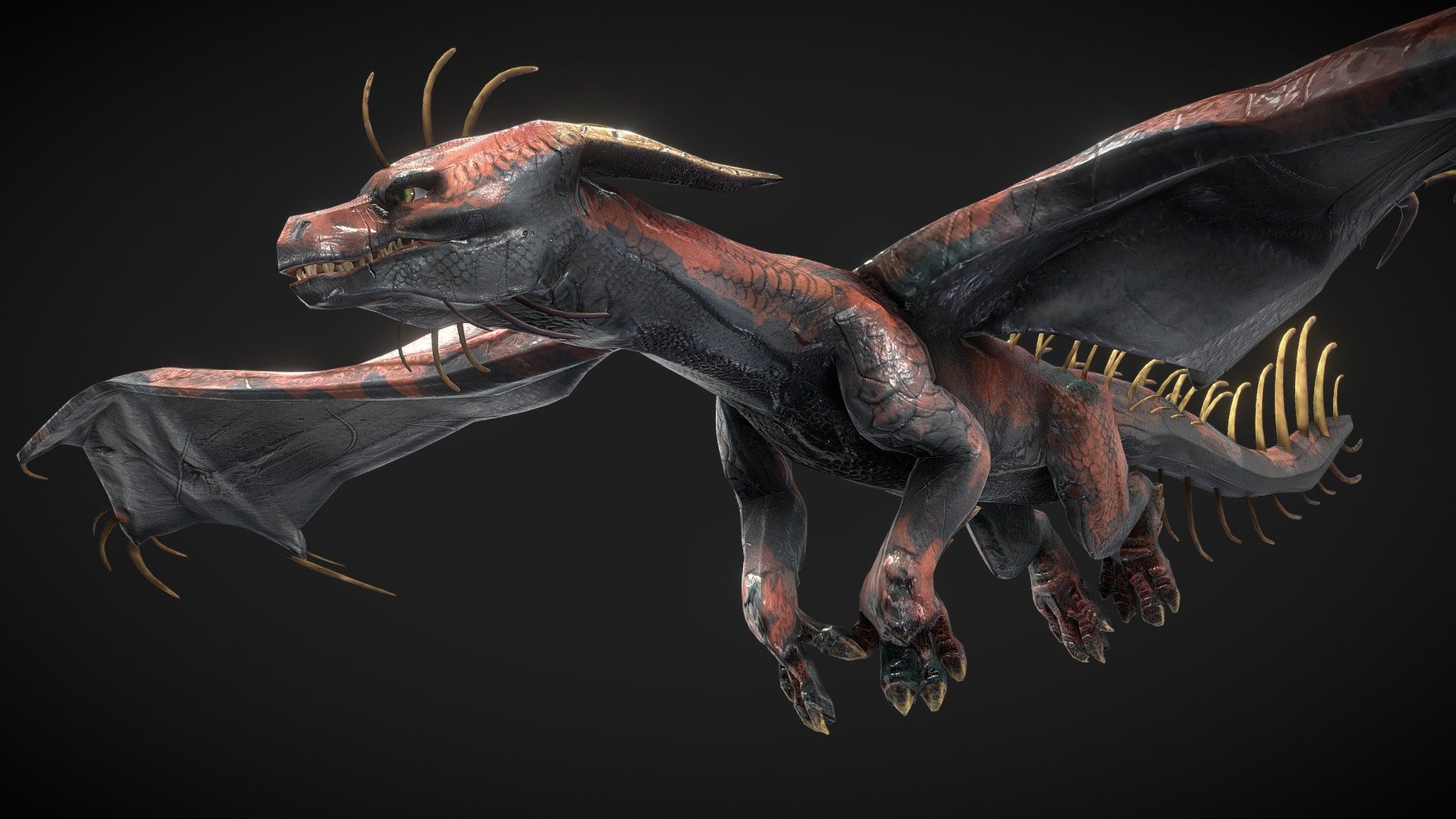 Dragon With 29 Animations - Buy Royalty Free 3D model by Jazz Vincent ...