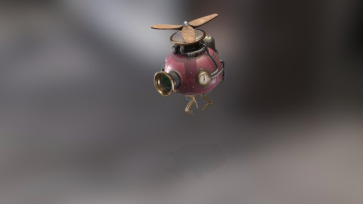 Steampunk Drone 3D Model