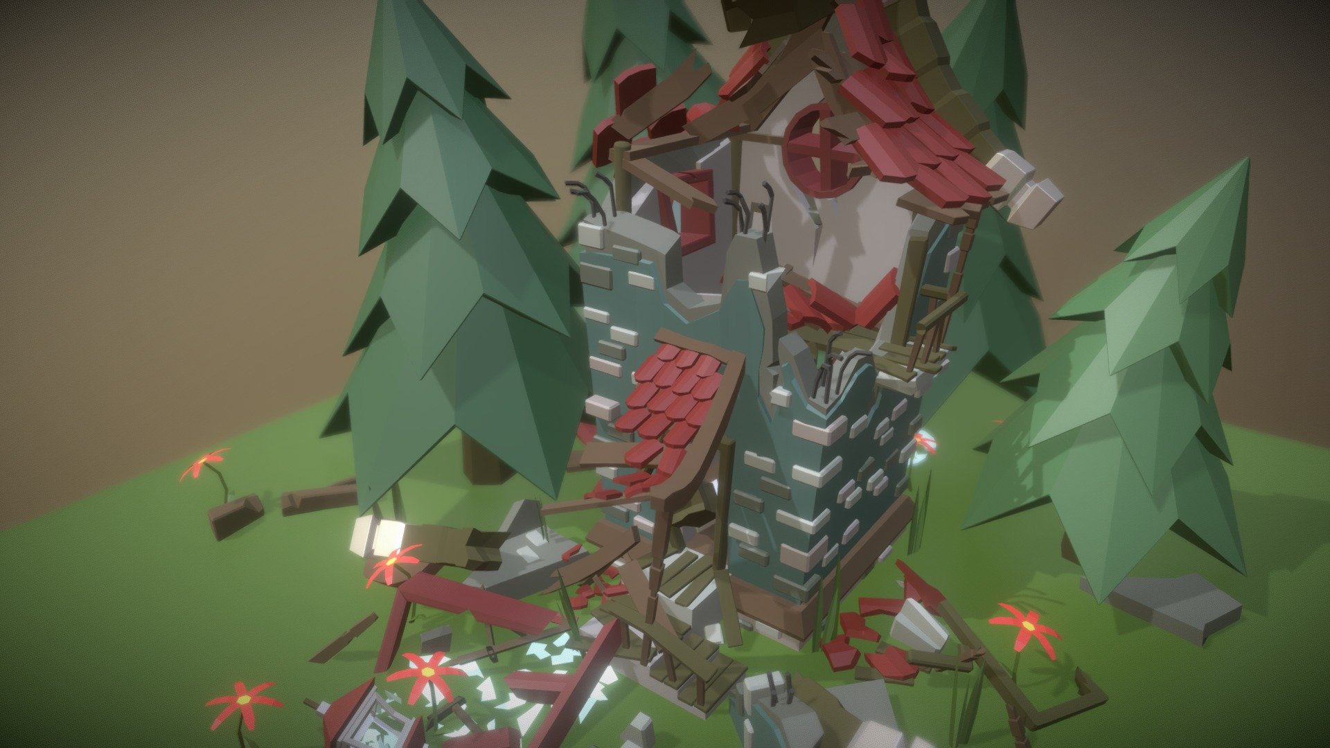 House Destroyed. XYZ HW.