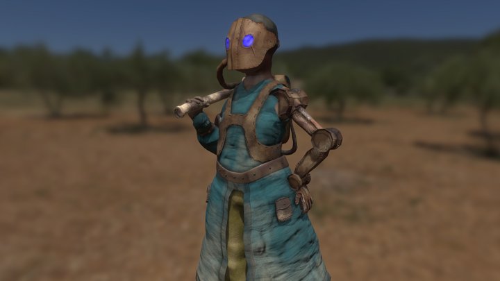 Job Kelsman, The Wasteland Bounty Hunter 3D Model