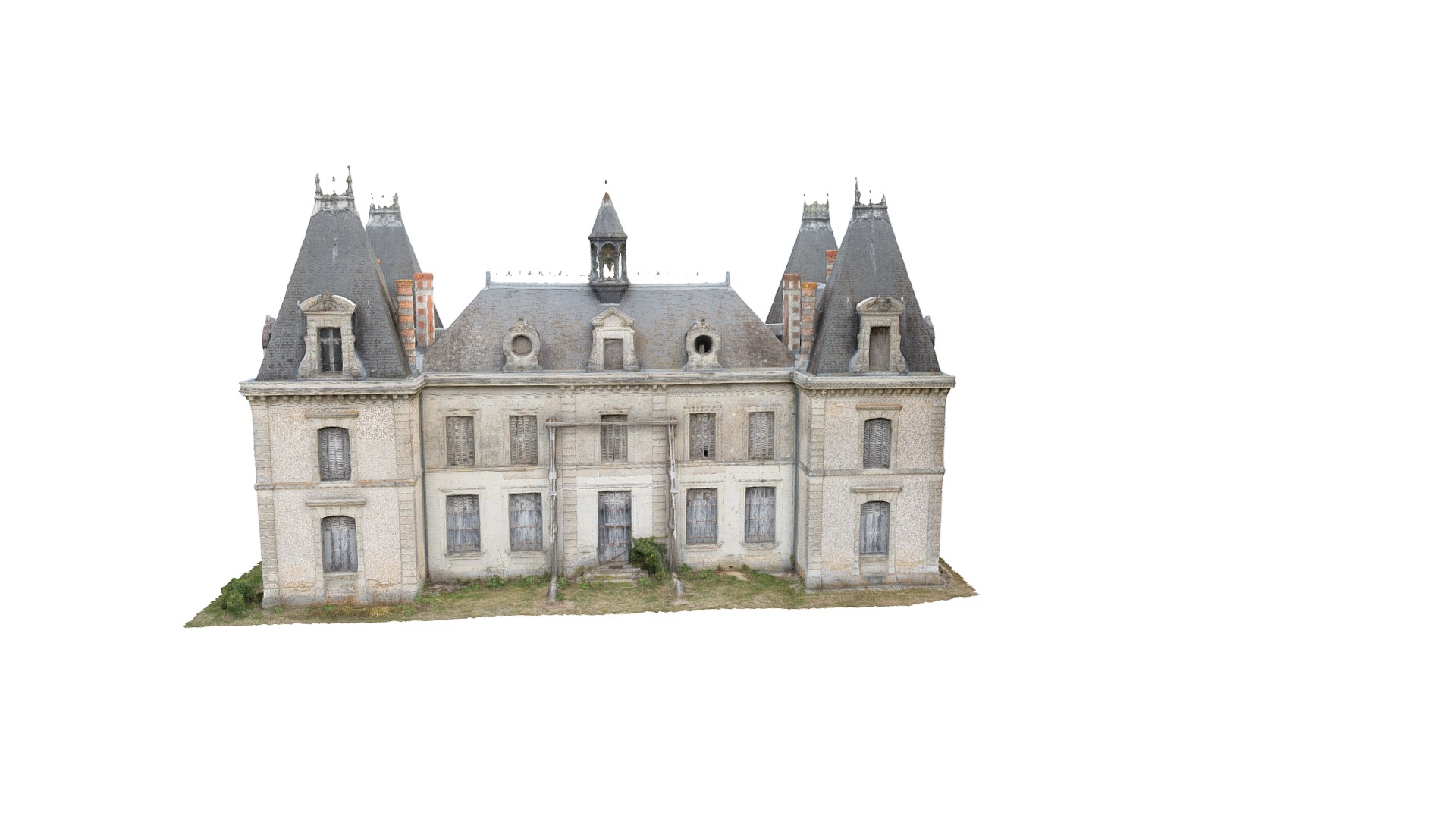 3D model Chateau d’Indre-et-Loire - This is a 3D model of the Chateau d'Indre-et-Loire. The 3D model is about a large stone house.