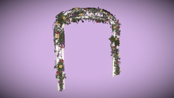 Flower Arch 3D Model