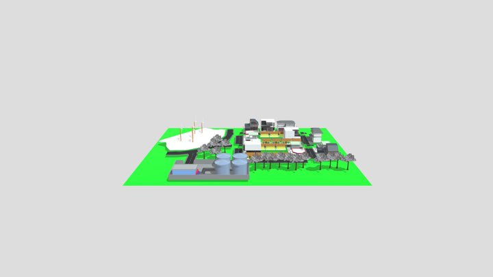 Komplek Simple 3D Model