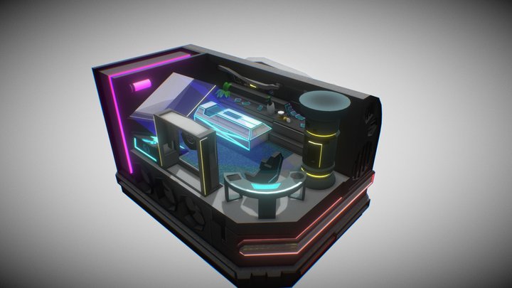 SCI-FI_Bedroom_FN 3D Model