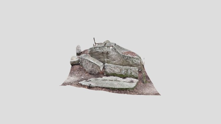 岩谷八人石丁場225番石材 3D Model