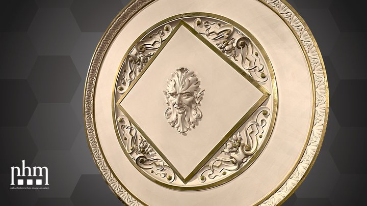 Ceiling rosette in Hall 12 – Kostenloses 3D-Modell STL