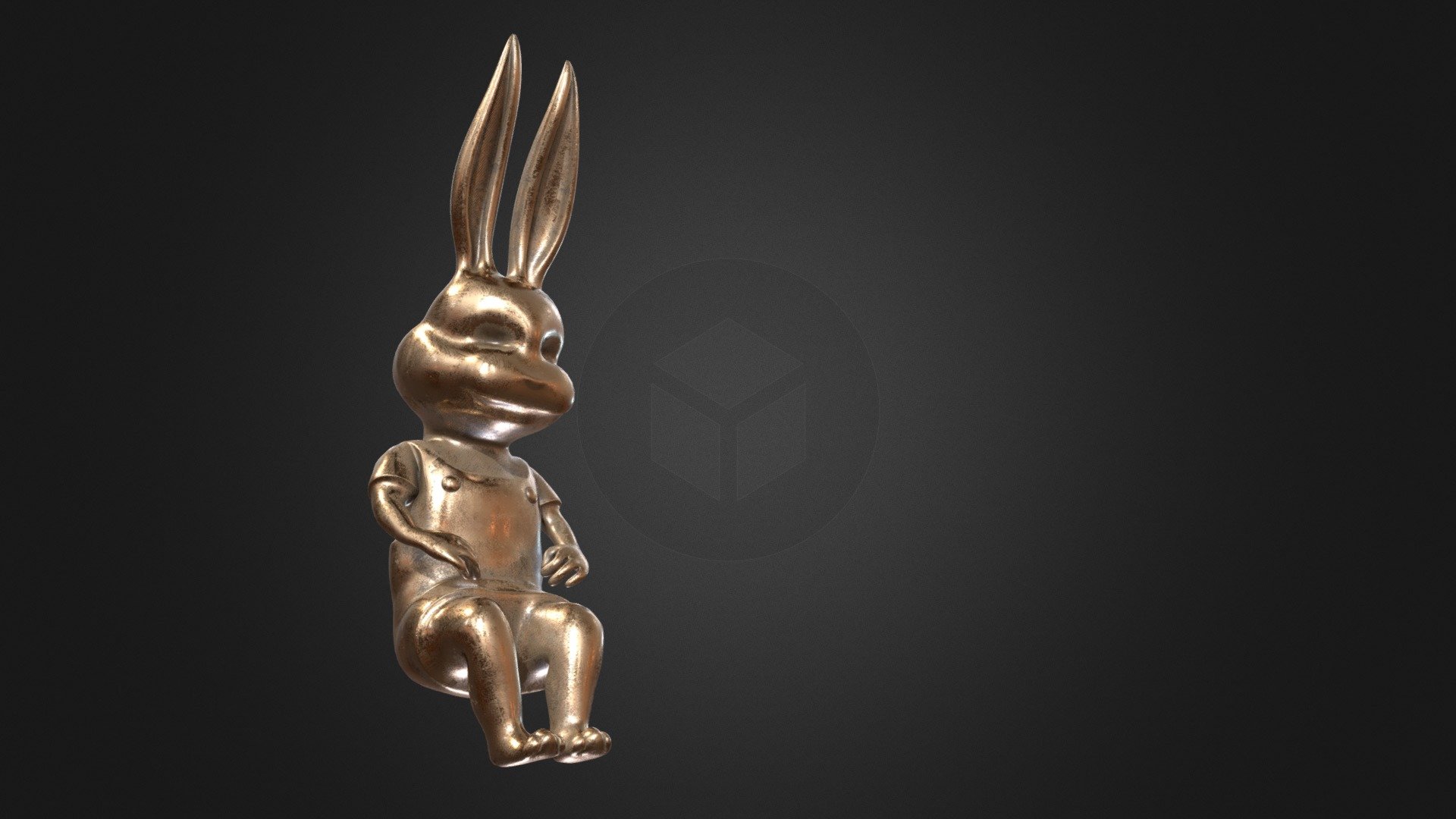 Bronze Rabbit Buy Royalty Free 3D model by FLYRICE (superrice1983