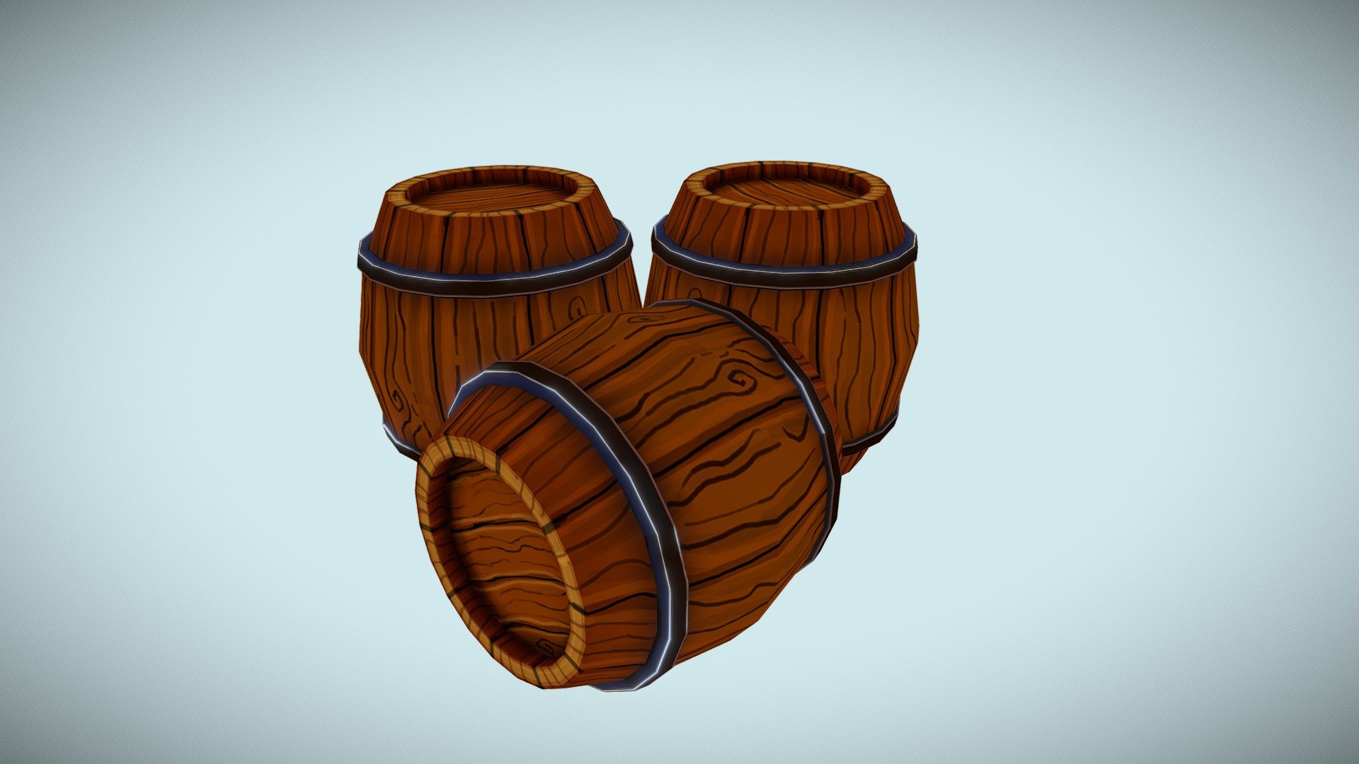Hand Painted Barrel