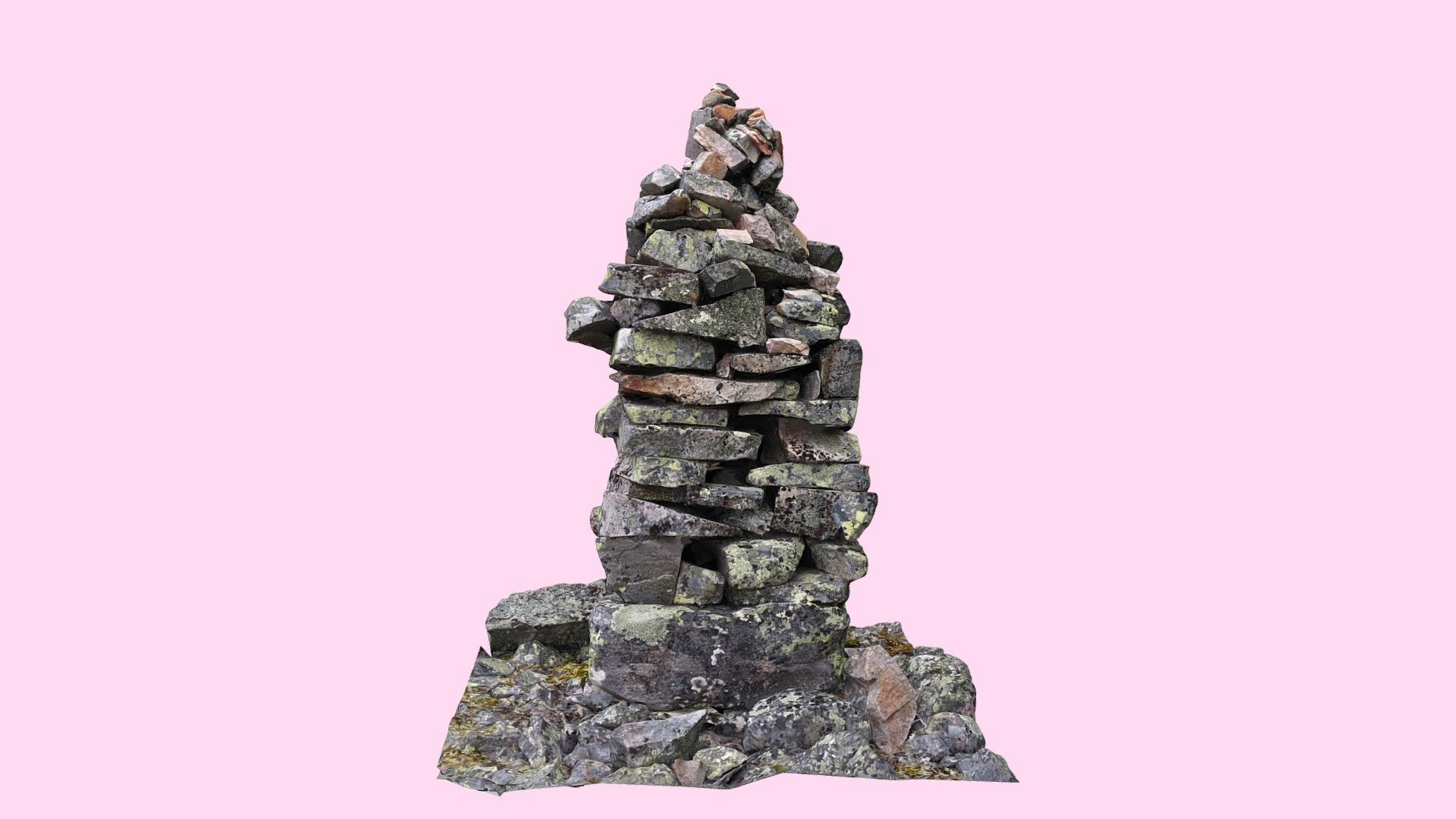 Sámi border cairn - 3D model by sjenna [a1892b2] - Sketchfab