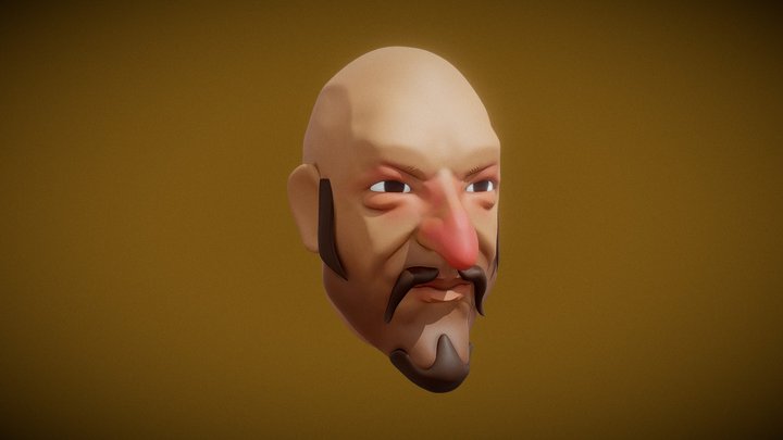 Bearded Man 3D Model