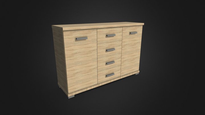 Modern Dresser 3D Model