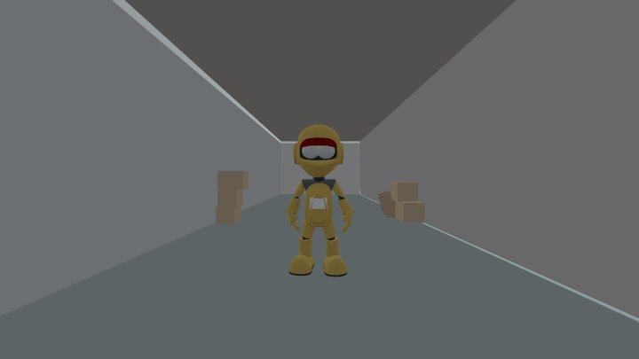 Talking Roby The Robot Recreation 3D Model