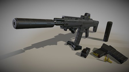 Adaptive Combat Rifle 3D Model