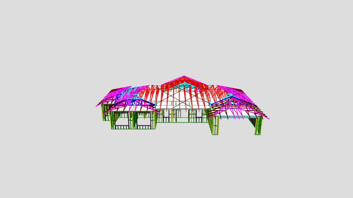 T3040H2 Truss Layout 3D Import 3D Model