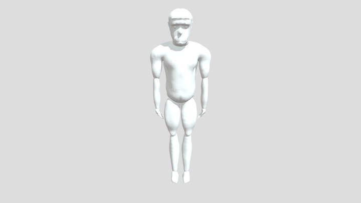 LOW_POLY_BAD_BUNNY 3D Model