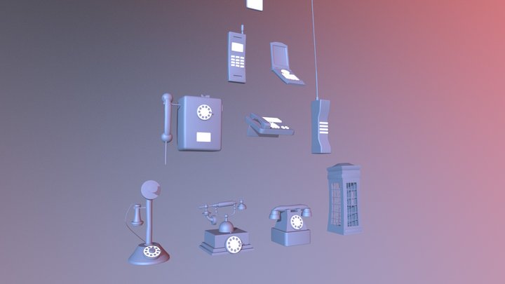 Phones Draft 3D Model