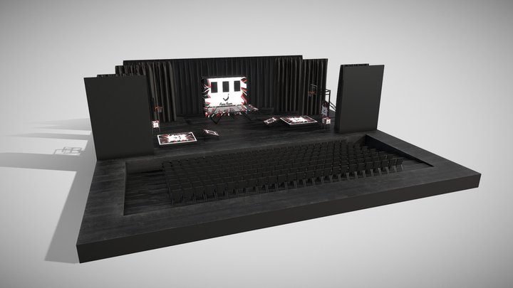 Face Team "BGT" Style 3D Model