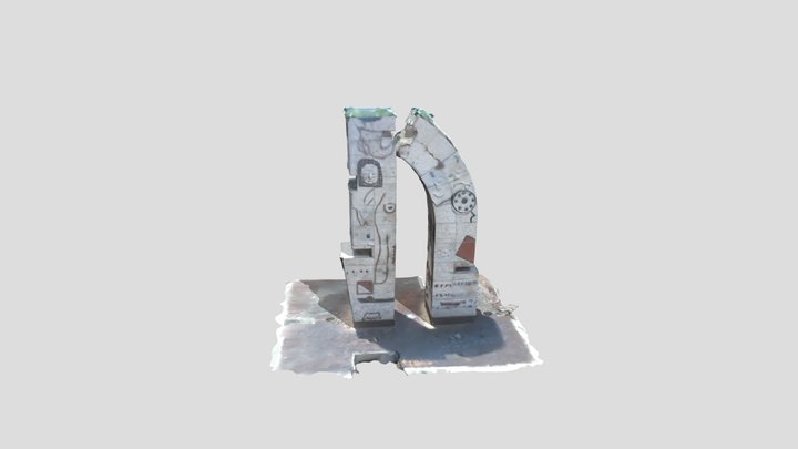 Escultura Abstracta, parque Sierra de Álica 3D Model