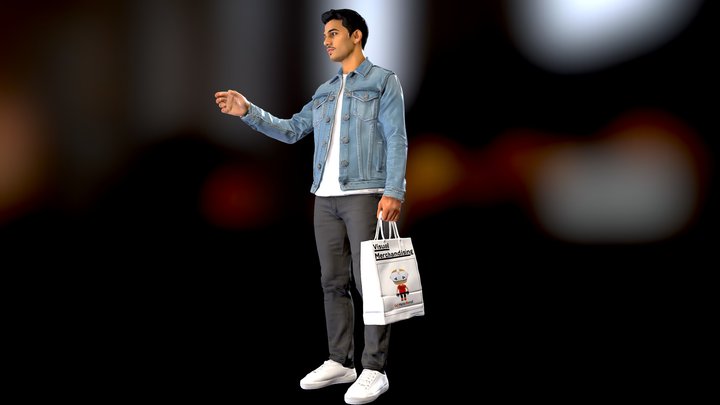 HOMBRE COMPRA BOLSA AGARRA – Modello 3D gratuito STL