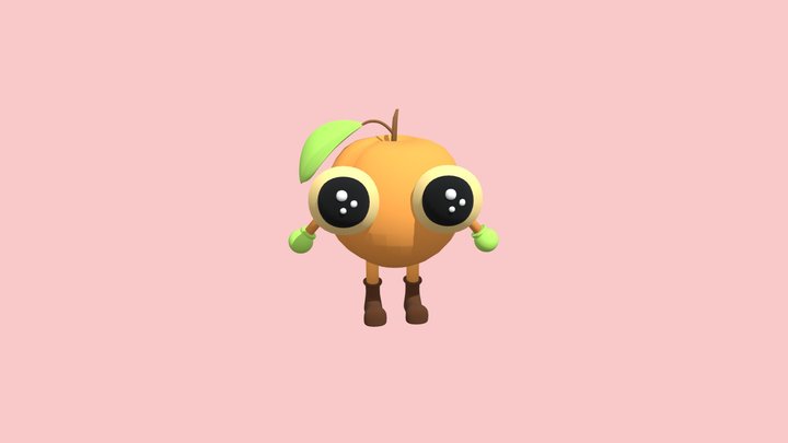 Apricot Character 3D Model