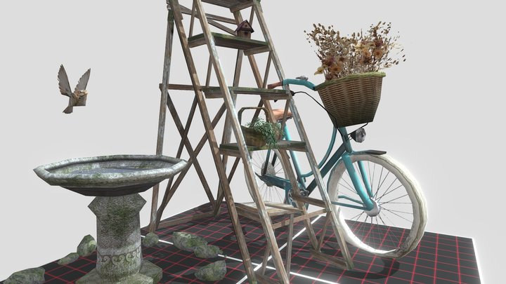 DAE 5 Finished props - Grandma's House 3D Model