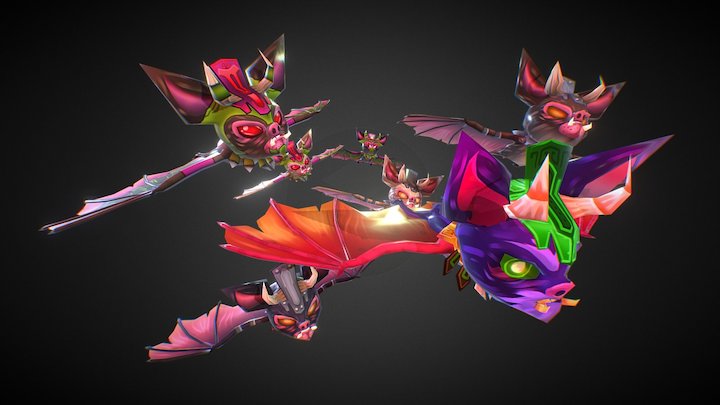 Bat 3D Model