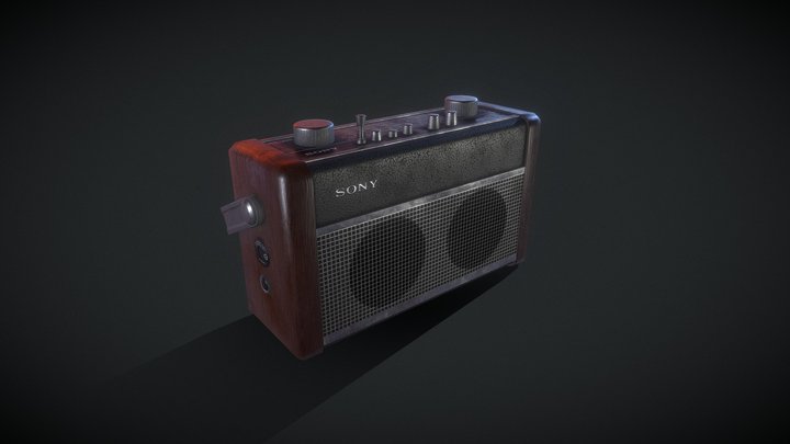 Sony Radio 3D Model