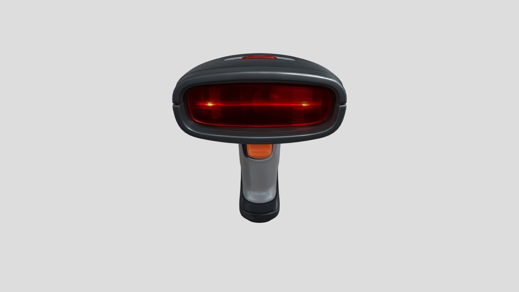 Handheld barcode scanner device