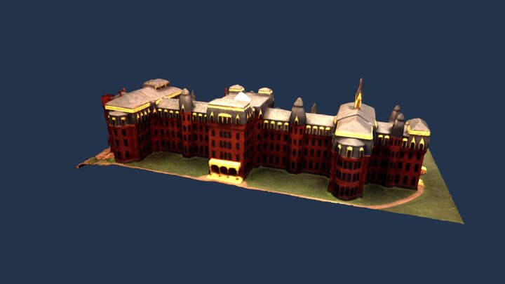 College Hall Model 3D Model