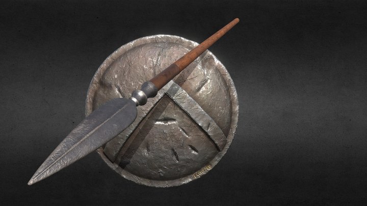 Spartan Weapons 3D Model