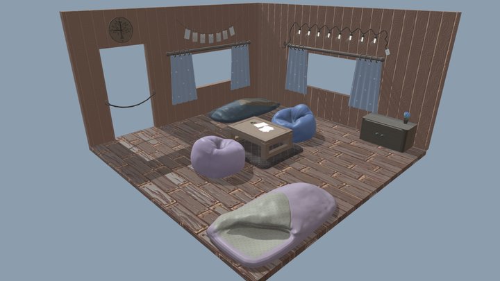 Inside a Treehouse 3D Model