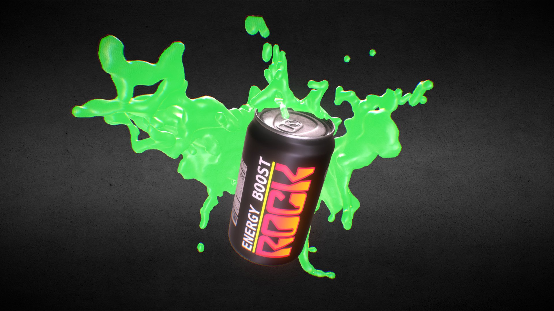Electric Boost Rock Soda Can - 3D model by Santiago Shang ...