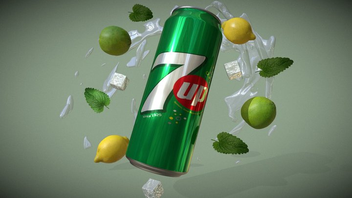 Soda 7UP 3D Model