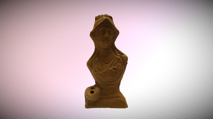 Büste der Göttin Athene mit integrierter Lampe 3D Model