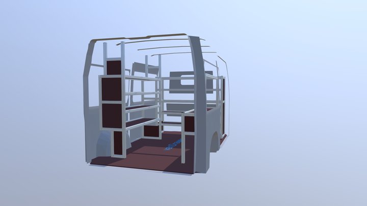 Vestavba v dodávce 3D Model