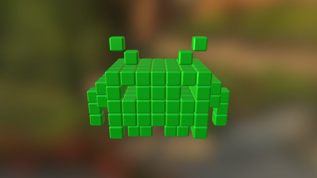 Invader Type Two 3D Model