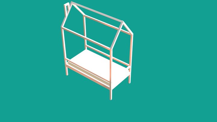 Кроватки-домики 3D Model