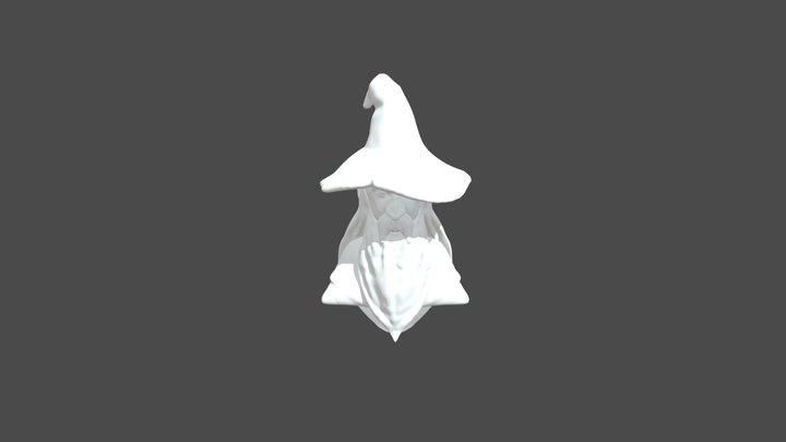 /WIP/ Stylised Gandalf sculpt 3D Model