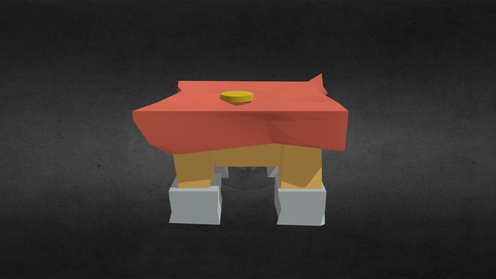 Footstool 3D Model